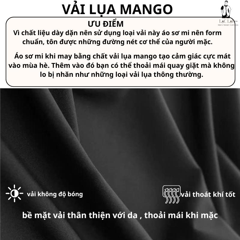 Áo sơ mi nam big size LẠC LẠC FFICIAL , sơ mi nam tay ngắn ,vải lụa mango form rộng , có size 100kg 2