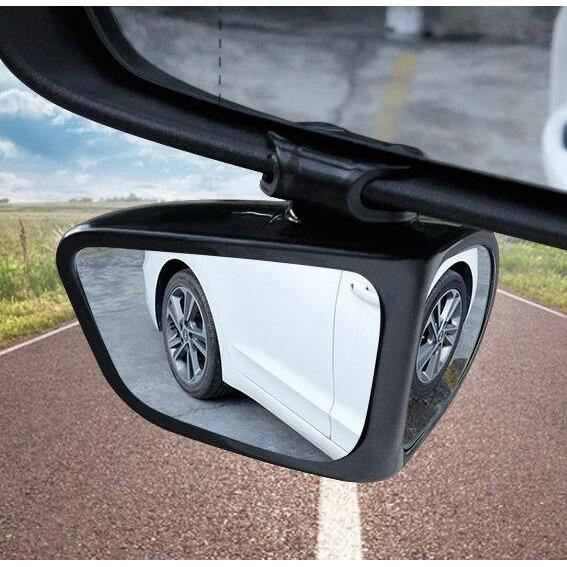 【24-hour shipping+free shipping+COD】360 Degree HD Car Blind Spot Mirror Rotatable Adjustable 2 Side Wide Angle Exterior Automobile Rear View Mirror Parking Mirror 7