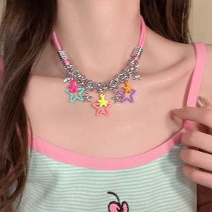 Vòng Cổ XINGX, Y2g Màu, Dành Cho Nữ, Giá Cả Phải Chăng, Thiết Kế Sang Trọng, Phong Cách Độc Đáo Dây Chuyền Xương Đòn Dopamine Cao Cấp, Cô Gái Nóng Bỏng, Vòng Cổ Ngầu Ngọt Ngào