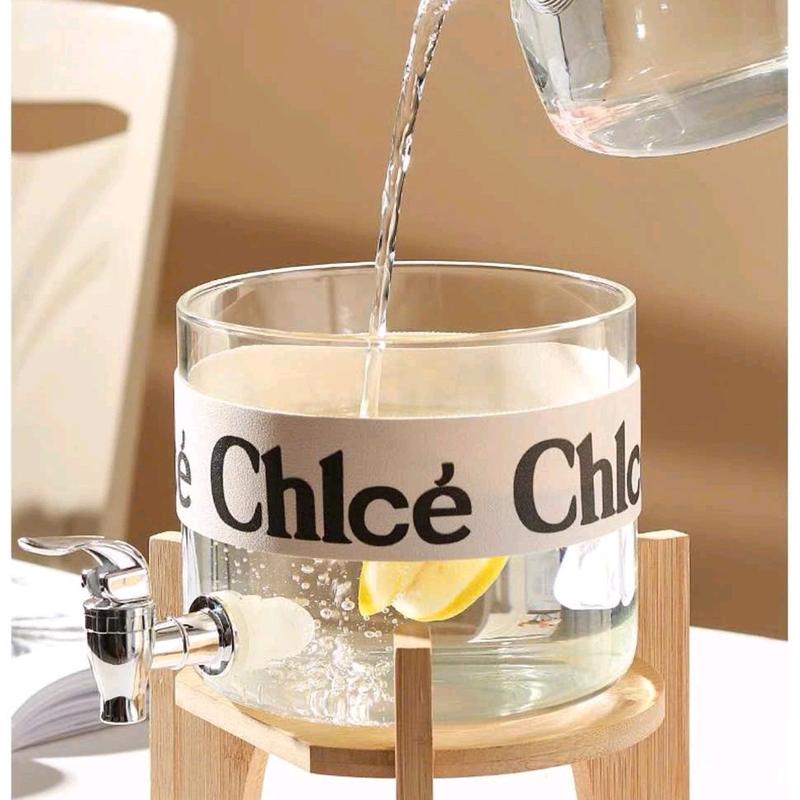 Bình Đựng Nước 2300ml, Bình Thuỷ Tinh Có Vòi Rót Sang Trọng Cao Cấp 2,3L 2