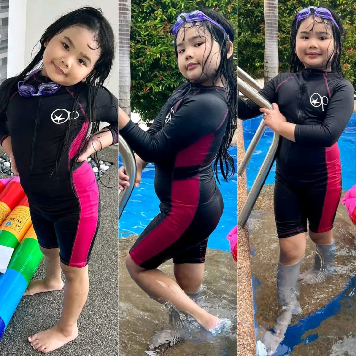 Swimsuet Overall Tokong Style For Kids( Unisex) 1 to 14 years old