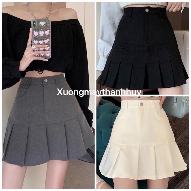  Chân váy xếp ly kháo giữa phong cách hàn quốc- 309 