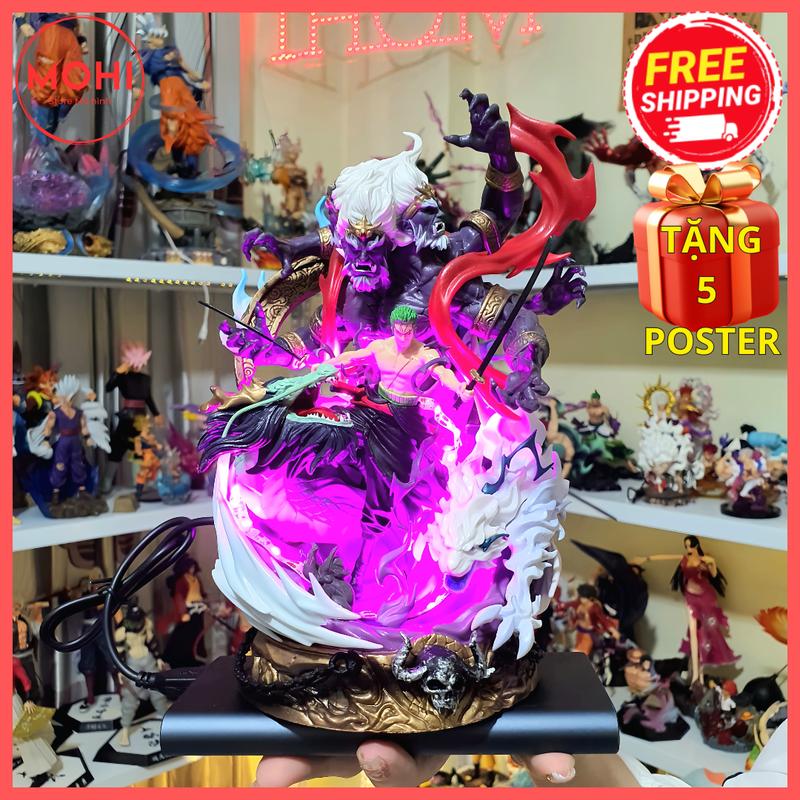 Mô hình Figue Roronoa Zoro Vua địa ngục bọc haki bá vương siêu đẹp cao 25 cm - Mô hình One Piece ( Tặng Poster miễn phí ) Đồ Chơi Toy
