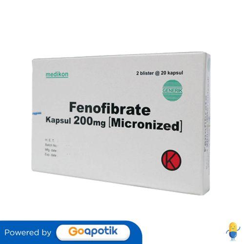Gambar FENOFIBRATE MEDIKON 200 MG BOX 40 KAPSUL dari Apotek Dukuh Setro By GoApotik Kota Surabaya Tokopedia