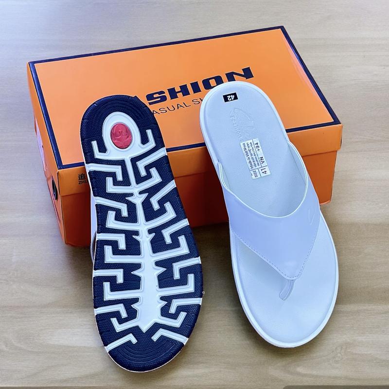 Dép Da Màu Trắng | Dép Tông Lào | Dép Sỏ Ngón | Dép Da Bò Thời Trang Fashion Đã Được khâu Đế Dép Đi Nhẹ Êm Chân,Mẫu Mã Trẻ Trung Cho Các Anh Trai Sành Điệu Đi Chơi Dạo Phố Đế Bằng DéP Đồng depnamdep 2024 depkep nam