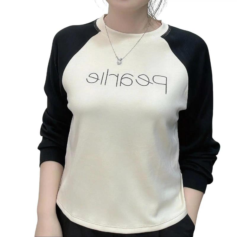 Áo switer cổ tròn tay dài  chất liệu vải nỉ co dãn hai chiều mã A304 Nữ Women Nữ Women Top Hoodie