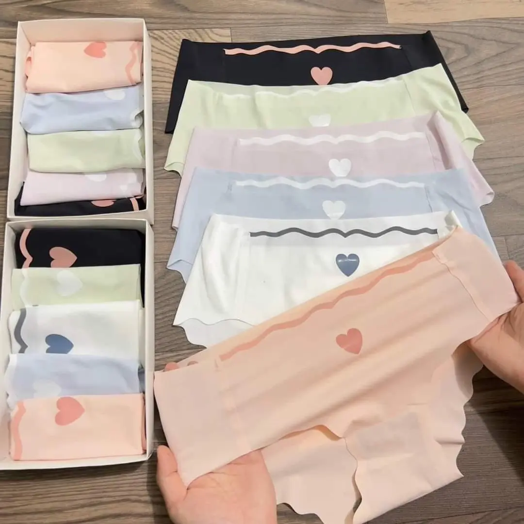 [Mã Q29] set 10 quần lót đúc su viền sóng tàng hình
