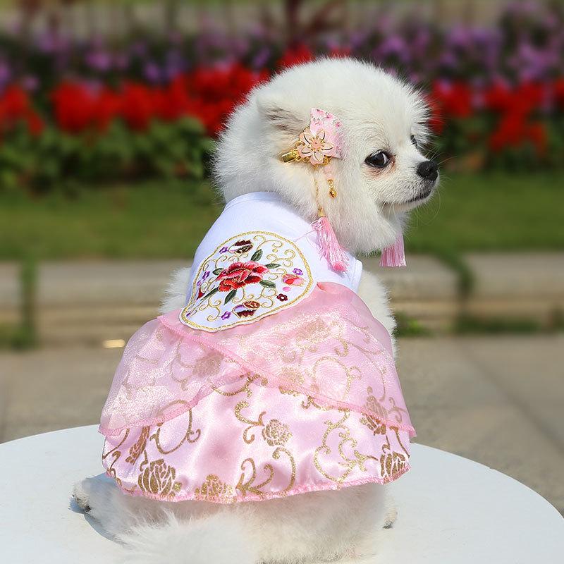 Product Introduction of Supermaid Pet Wedding Dress Dog Clothes Cat Apparel Princess Bridal Gown Spring Summer Photo Shoot Accessories 15