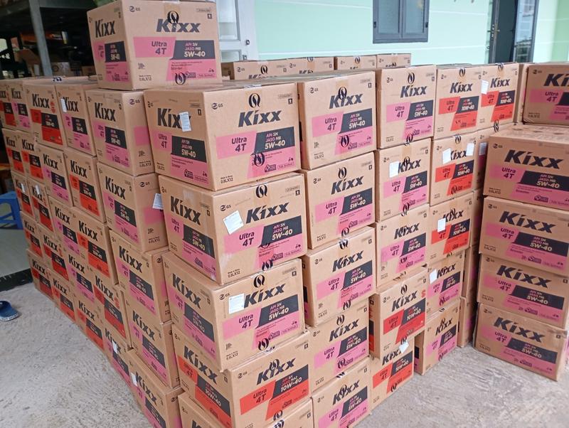 Tổng hợp các loại kixx thùng thùng 12 chai dầu nhớt kixx nhập khẩu hàn quốc cho xe số và tay ga 800ml - 1Lit