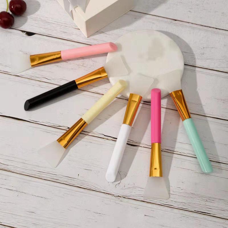 Silicone Durable Facial Cleansing Brush Scrubber, Cosmetic Makeup Brush, Facial Pore Cleaner Brush for Daily Skincare, Facial Mask Scraper 5