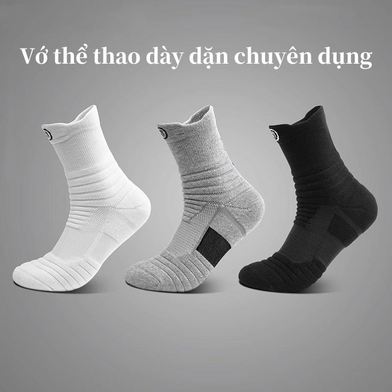 Tất nam thể thao chống trơn trượt,tất vớ chạy bộ dày dặn chuyên dụng dành cho nam bóng đá,bóng rổ,đi xe đạp,quần vợt Sport