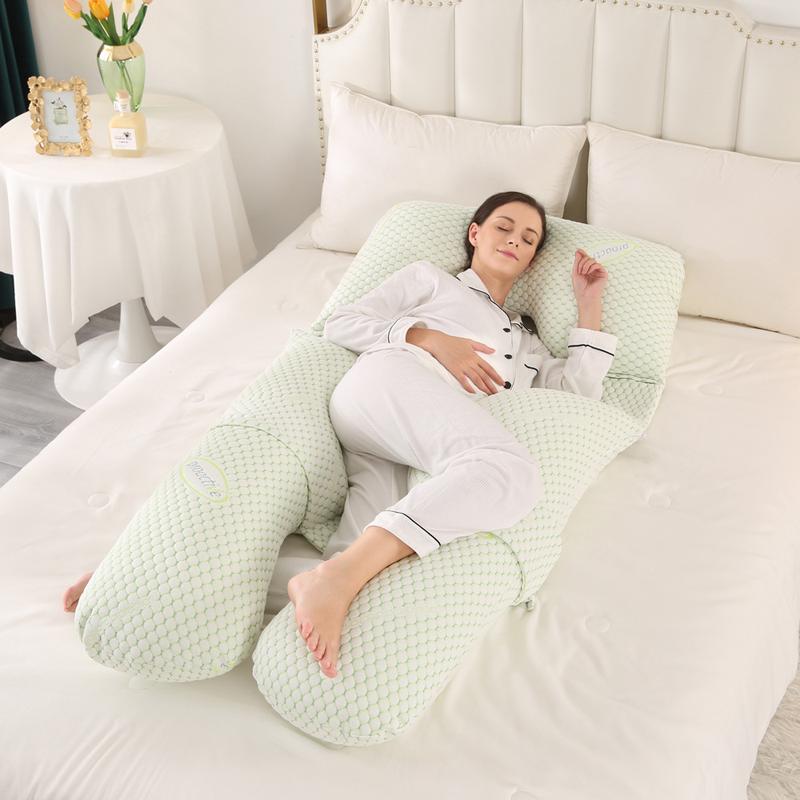 Foreign Trade Supply Air Layer H-Type Pregnancy Pillow Multi-Function Auxiliary Nursing Pillow Skin-Friendly Cool Feeling Side Sleeping Sleeping Pillow 6