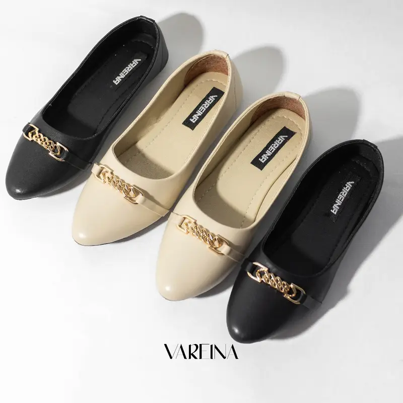 Vareina - Siren Flatshoes Wanita / Sepatu Kerja Sol Karet Non Slip 7