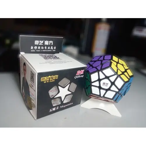 Rubik 12 mặt QiYi Megaminx QiHeng - Viền đen - Sticker 1