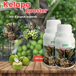 Pupuk Organik Cair Tanaman kelapa 100ml Booster pelebat buah serta meremajakan tanah dengan nutrisi hormonik alami Bunga