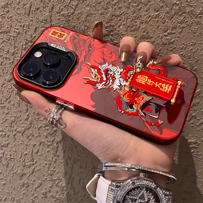 Ốp Điện Thoại, Dành Cho iPhone 11, 12 / 13 / 14 / 15pro Max, Ốp Di Động Chống Nước Và Chống Sốc Trên Internet,Tết Nguyên Đán Đỏ, Ốp Bảo Vệ Điện Thoại Di Động
