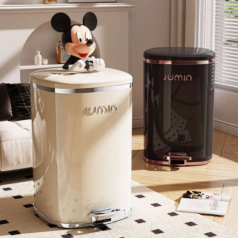 [1232 People Favorited] Pedal Trash Can for Home Living Room Bedroom Bathroom Kitchen Large Capacity with Lid Light Luxury Wastebasket Trash Bin