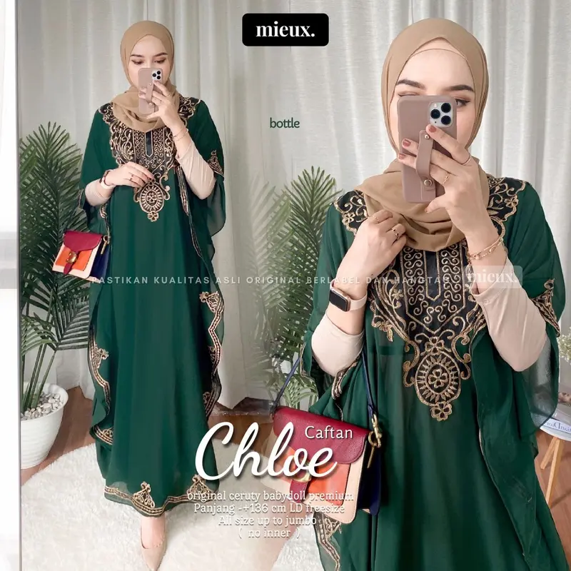 CHLOE EMILIA CHAO KAFTAN Bordir No Inner Premium 2