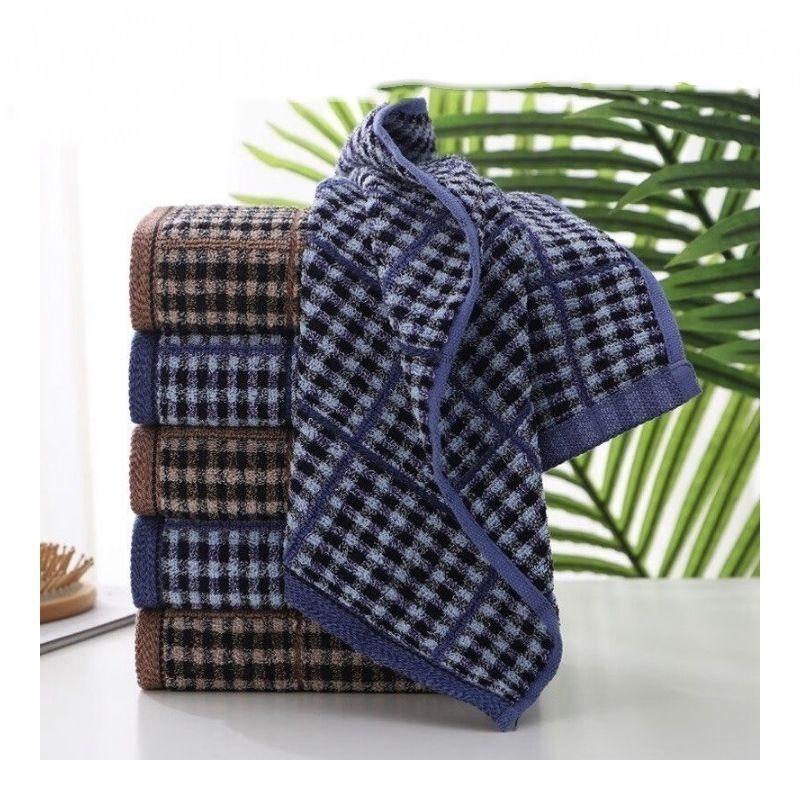 Khăn lau nhà bếp, tất cả bằng bông, kẻ sọc tối, thấm hút, chống vết bẩn, bông nguyên chất, khăn lau mềm, không xơ, 95% tỷ lệ khen ngợi 3