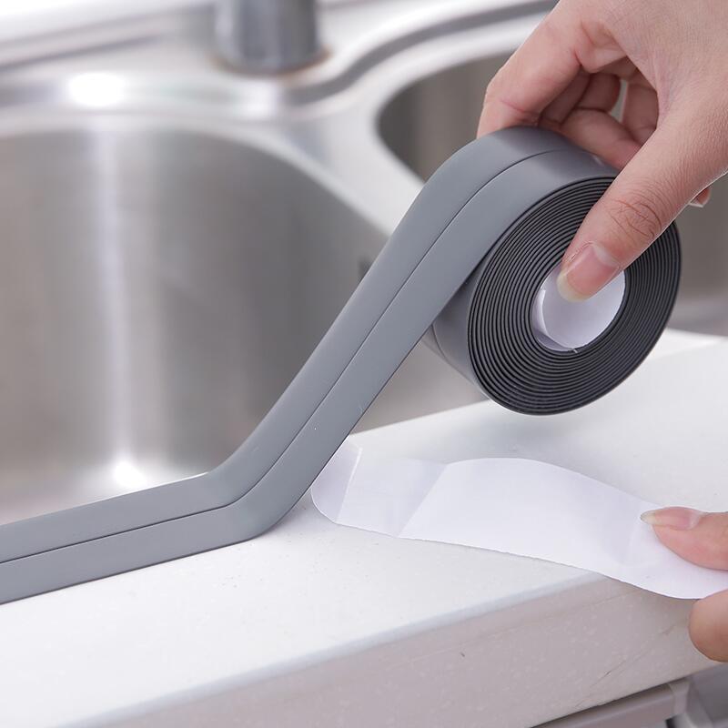 Anti-moisture Kitchen Bathroom Sink Sticker Waterproof PVC Ceramic Stickers Self-adhesive Wall Corner Line Sink Accessories 1