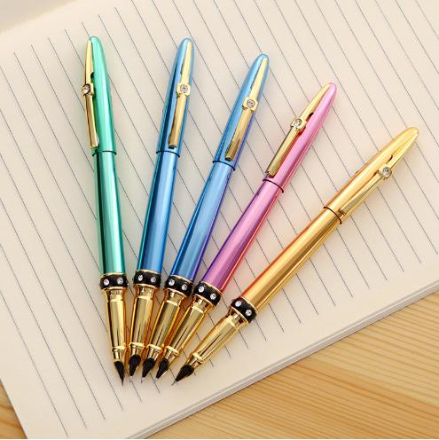 Bút Máy Luyện Viết Chữ Đẹp Ngòi Kim Tinh Lá Tre 873 có Piston Bơm Mực (mua bút Shop tặng kèm lọ mực Hồng Hà và 5 ngòi kim tinh lá tre thay thế)