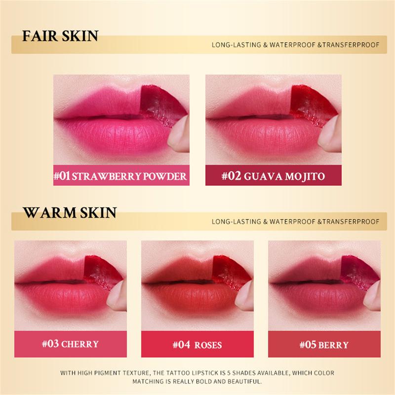 Product Introduction of Son Môi Hình Xăm KIMUSE Dạng Lột, Lâu Trôi Và Không Thấm Nước, Son Kem Màu Hồng Dạng Lột, Trang Điểm, [Thanh Toán Khi Nhận Hàng] 18