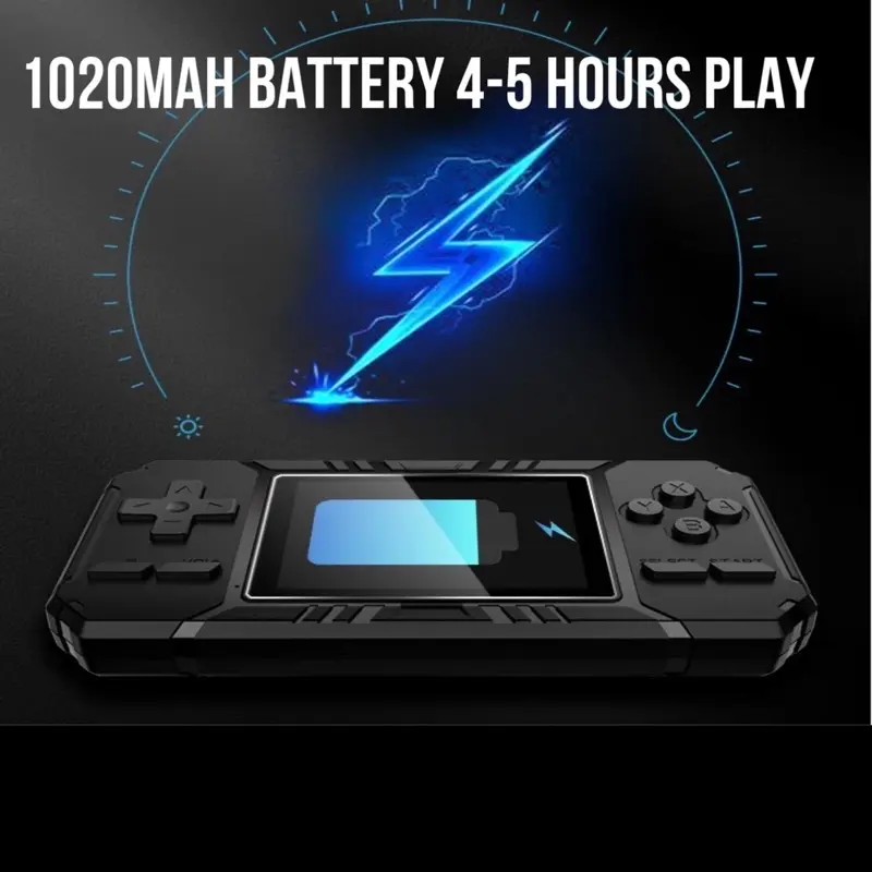 Máy Chơi Game Video Cổ Điển S8, Cầm Tay, 520 Trò Chơi, Có Ga Lăng Nhẹ 2