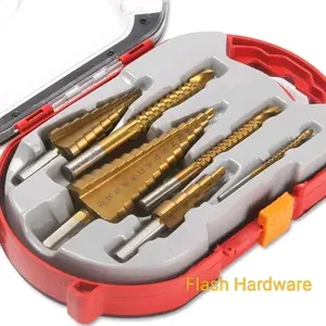 Mata bor Step drill Pagoda HSS isi 6pcs+box dan 3pcs+Kantong