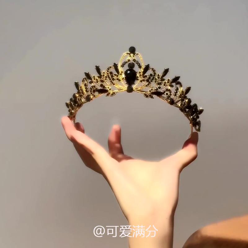 Product Introduction of [22,000 Followers] "Princess on the Run" Sparkling Zircon Crown Cool Fashion Light Luxury High-Value Birthday Hair Accessories Bride Hair Ornaments 5