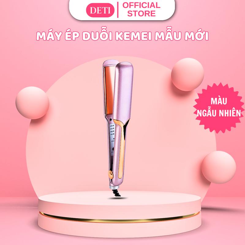 Máy ép tóc KEMEI KM-459 , máy duỗi tóc đa năng 4 mức chỉnh nhiệt, Thiết kế tiện lợi an toàn dễ sử dụng DETI SHOP