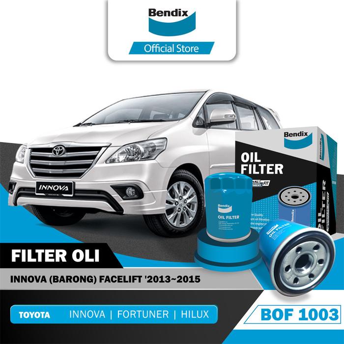 Gambar Bendix Filter Oli Saringan Oli Mobil Toyota Innova Barong Facelift 2013-2015 - BOF1003 dari Bendix Indonesia Kab. Bekasi Tokopedia
