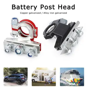Terminal Aki Kendaraan 12V/24V - Konduktivitas Tinggi, Material Tahan Karat, Klip Sempurna untuk Instalasi Stabil, Pilihan Tembaga/Besi, Cocok untuk Mobil dan Truk