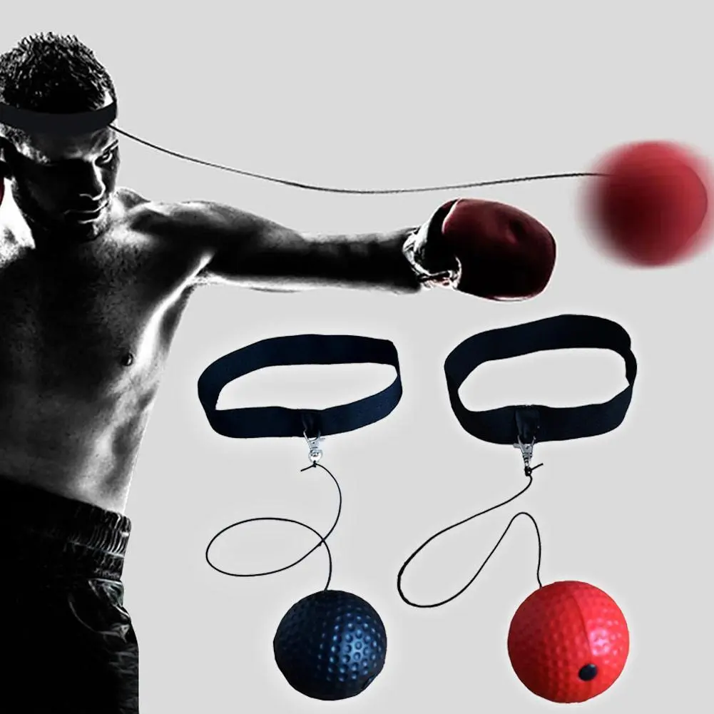 Pu Ball Head Wear Speed Ball Boxing Magic Ball Reaction Ability Training Speed Fight Ball Z6V4