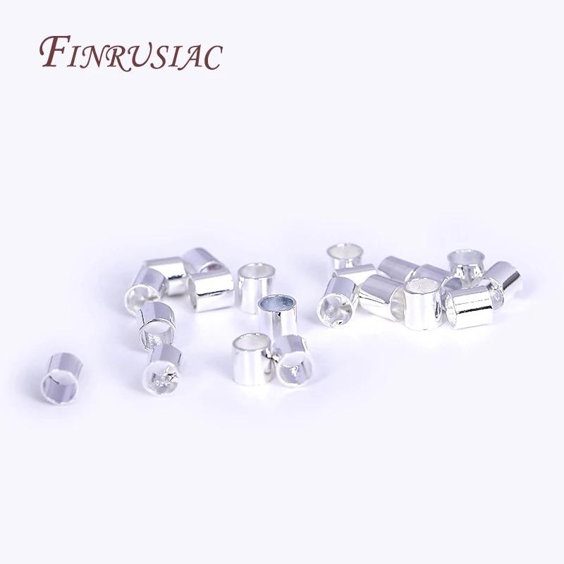 Product Introduction of High Quality Cylindrical Tube Crimp End Bead For Jewellery Making Supplies Wholesale 14K/18K Gold Plated 2mm Tube Crimp Beads 15