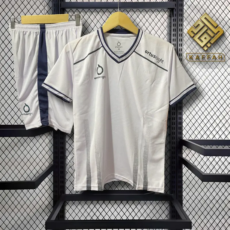 Jersey Futsal | Jersey Sepak Bola Ortuseight Garis Black White Dri-Fit Local High Quality sport 0