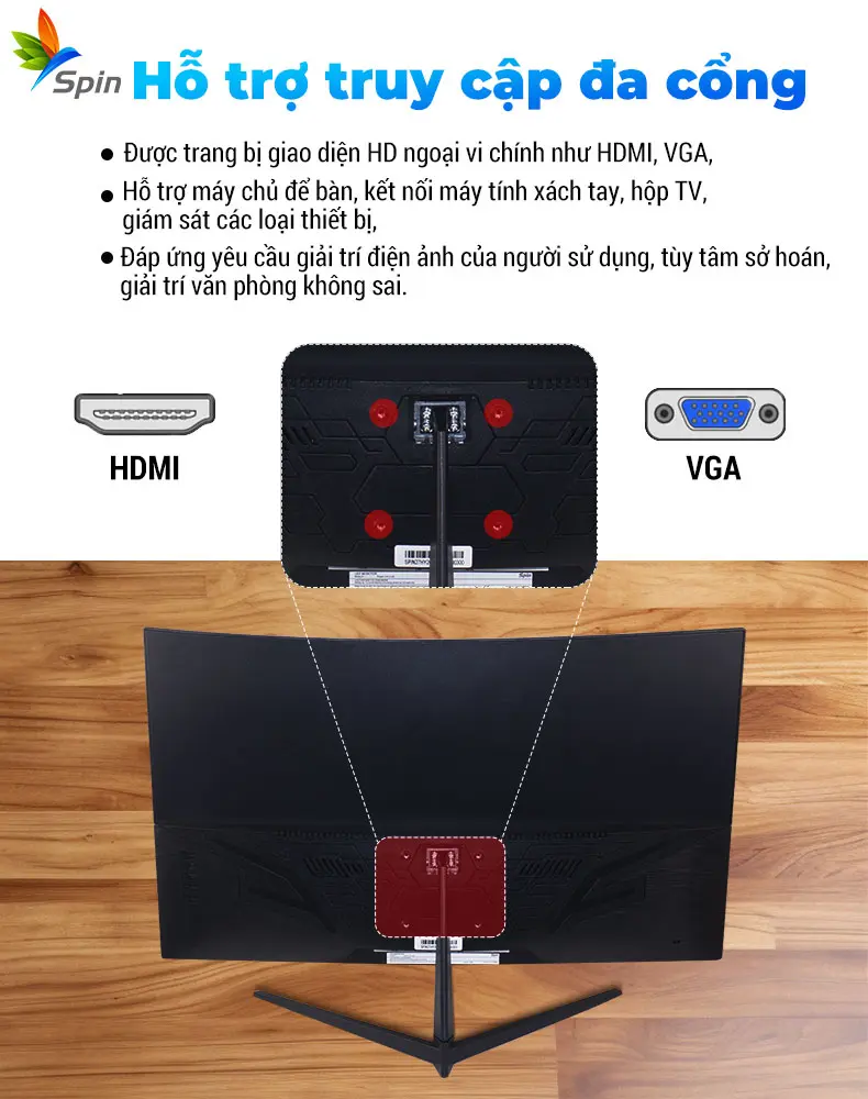 Màn hình máy tính 24 inch 100hz 2ms Thời gian đáp ứng cong chơi game | BigBuy360 - bigbuy360.vn