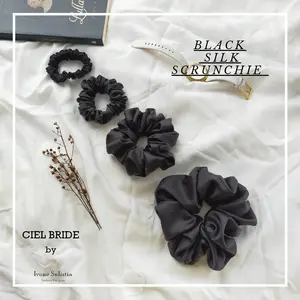 italian silk scrunchies ikat rambut sutera sutra itali
