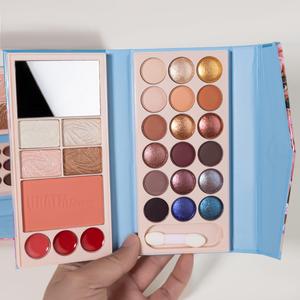 Makeup Palette Set, 2 Counts/set Matte & Glitter Eyeshadow Palette with Mirror, Multi-use Eye Makeup Products for All Styles and Occasions, Cosmetic