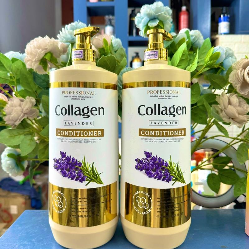 Cặp DẦU GỘI XẢ LAVENDER 4000ml 1 cặp giúp mềm mượt tóc giảm rụng hỗ trợ kiềm dầu hương thơm sang trọng