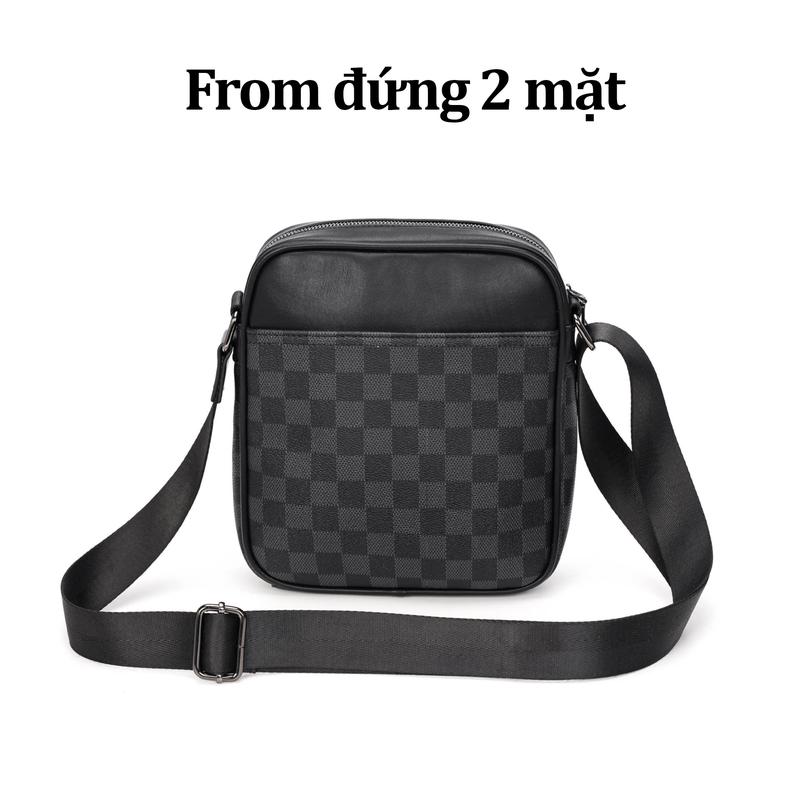 Product Introduction of Túi đeo chéo Học sinh caro cao cấp da loại 1 đẹp dẻo mịn F53 [Hình thật] Bag 28