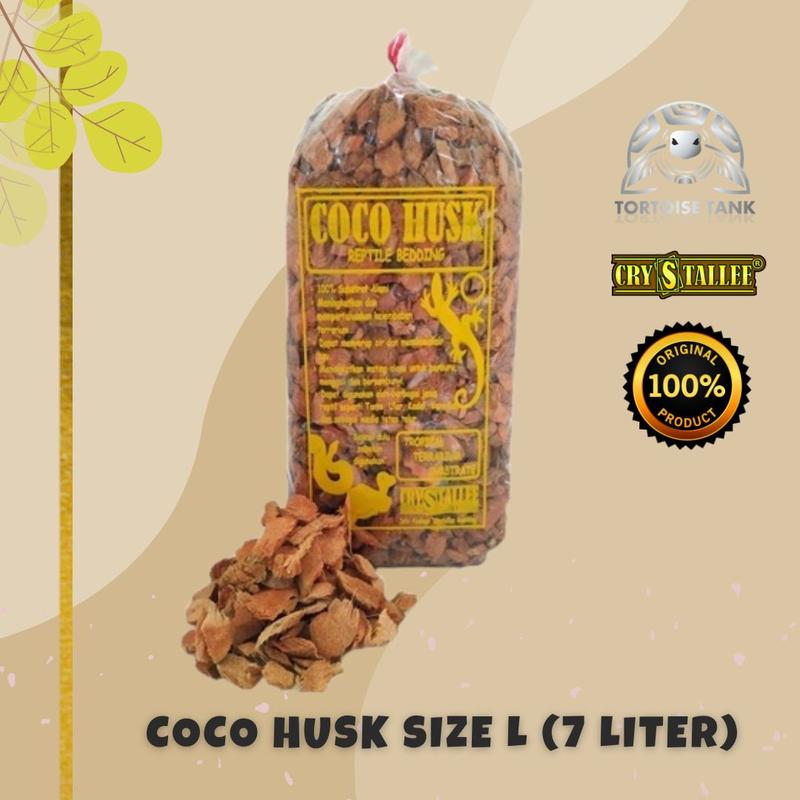 CRYSTALLEE CocoHusk/Coco Husk Alas Kandang Kura Reptile Kadal Ular 1