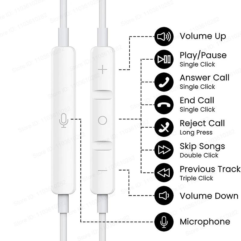 Tai Nghe Type C Có Dây, Chính Hãng Cho Xiaomi, Tai Nghe Trong Tai, Tương Thích Với Xiaomi Mi 14 13 12 11, Redmi Note 10 9 8 7, Tai Nghe, Phụ Kiện Điện Thoại Nhét Tai Kem 4