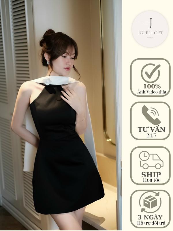 Váy nữ dự tiệc thiết kế Flow Dress JOLIE LOFT đầm dáng ngắn sang trọng đi chơi