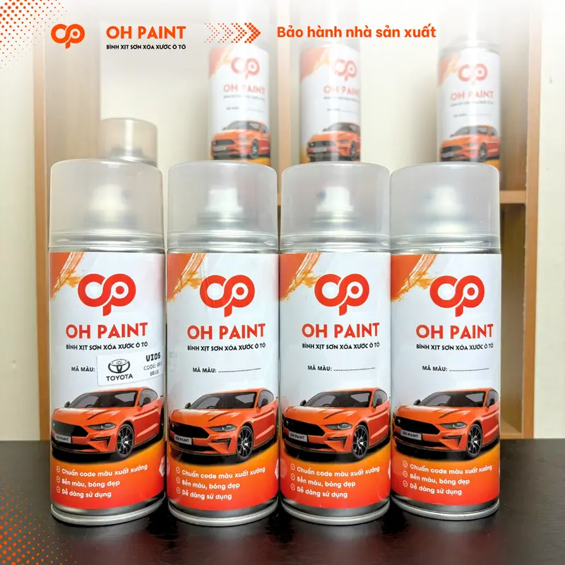 Sơn Xịt Xóa Vết Xước OH PAINT dùng cho xe MAZDA CX-5 Màu XANH ĐEN Code 42M - DEEP CRYSTAL BLUE Cao Cấp 4