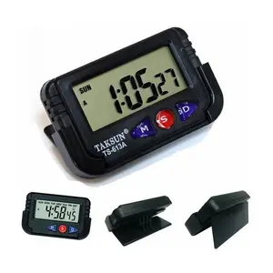 Jam Digital Mobil Portable Untuk Dashboard Mobil Jam Kecil Mini Tempel Plastik Digital Car Clock