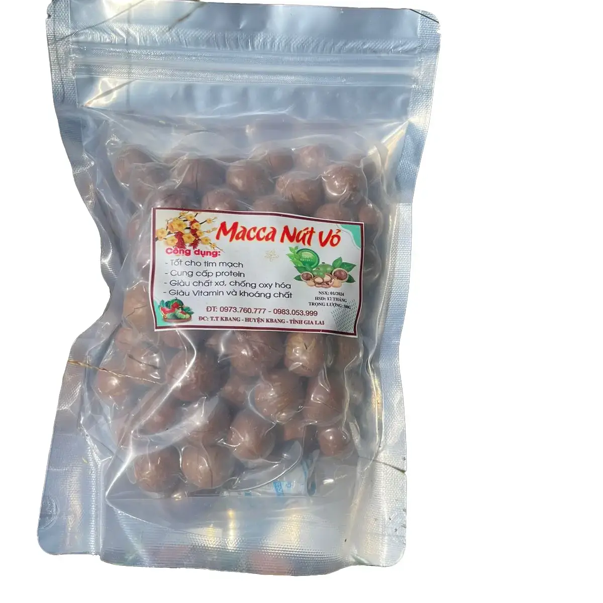 1kg mắc ca 165k (2 túi zip, size 19-22)Snack Ăn Vặt Food Nuts