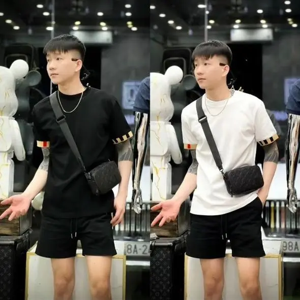 Áo thun nam co giãn thoải mái, thấm hút mồ hôi - Sản phẩm Menswear cao cấp Cổ Tròn Cổ Tròn
