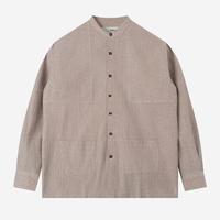 Gambar Baju Muslim Duha Muslimwear - Baraa Shirt Long Sleeve - Brown Stripe dari Duha Muslim Wear Kota Tangerang 1 Tokopedia