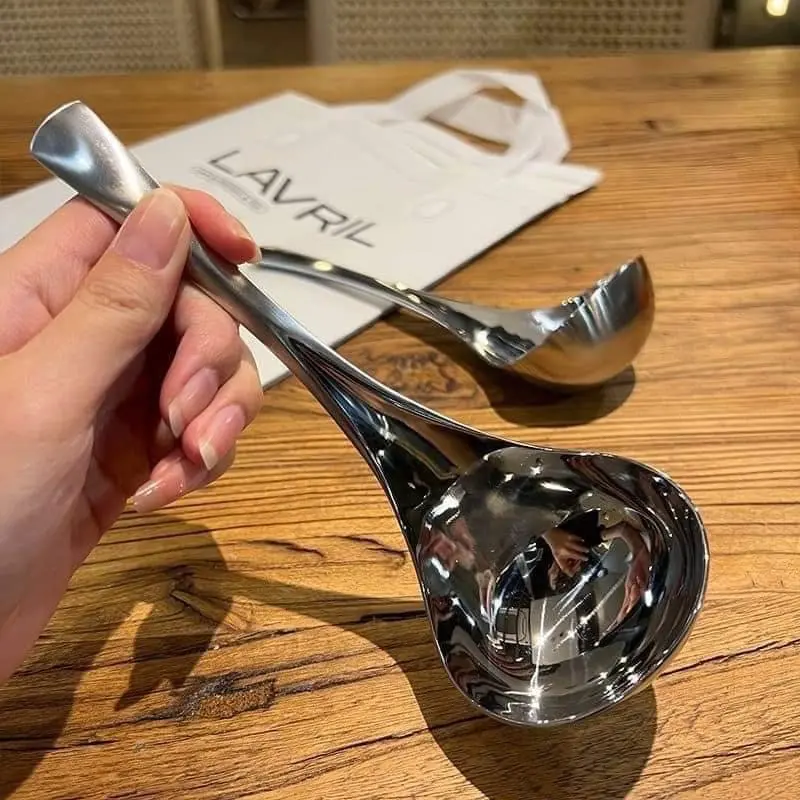 Muôi canh cao cấp inox dày dặn sáng bóng  RK325 3