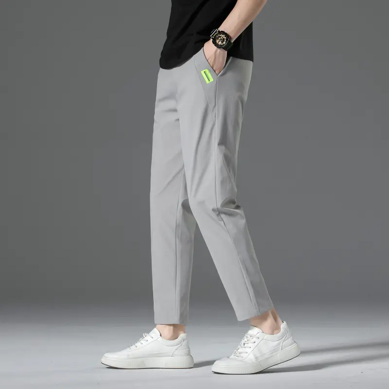 Celana Panjang Unisex Tipis Kain Peregangan Kasual Cepat Kering Pants Dingin Dan Bernapas 3010 6